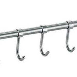 Utensil Hanger, Kitchen Hanging Rail, Stainless Steel, Space Saving, With Movable Hooks, For Hanging Kitchens Utensil, Bathroom Gadget For Spoon - Image 1