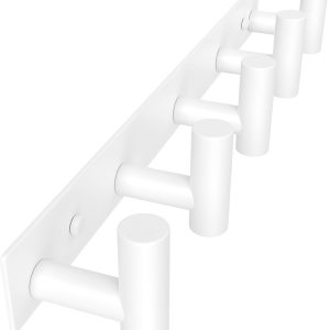 Heavy Duty Hook Clothes Rack Stainless Steel T-Shape Coat Hook, 14.76 Inch Hooks for Hanging, 37.5 cm Wall Hook Ideal for Bathroom,Bedroom (Black,5 Hook) - Image 5
