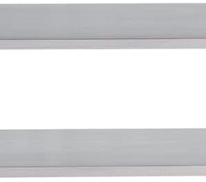 40cm Open-Ended Self-Adhesive Towel Holder, No Drill Wall Mounted Towel Hanger with Extra Strong Hold, Horizontal or Vertical Mounting, Sliver Aluminum Towel Rail for Bathroom and Kitchen - Image 5