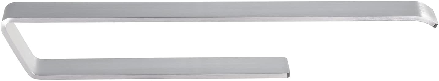 40cm Open-Ended Self-Adhesive Towel Holder, No Drill Wall Mounted Towel Hanger with Extra Strong Hold, Horizontal or Vertical Mounting, Sliver Aluminum Towel Rail for Bathroom and Kitchen - Image 5