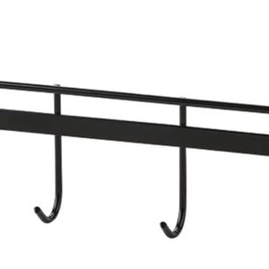 Rack No-Drill Wall-Mount Organizer with Hooks | Space-Saving Tool Holder for Kitchen, Bathroom and Camper | Black - Image 2