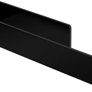 40cm Open-Ended Self-Adhesive Towel Holder, No Drill Wall Mounted Towel Hanger with Extra Strong Hold, Horizontal or Vertical Mounting, Sliver Aluminum Towel Rail for Bathroom and Kitchen - Image 6