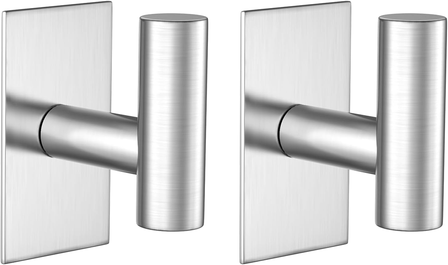 Wall Towel Hooks, Heavy Duty Sticky Holder Waterproof Towel Hooks for Hanging Coat, Clothes, Closet Hook Wall Mount for Kitchen - Image 5