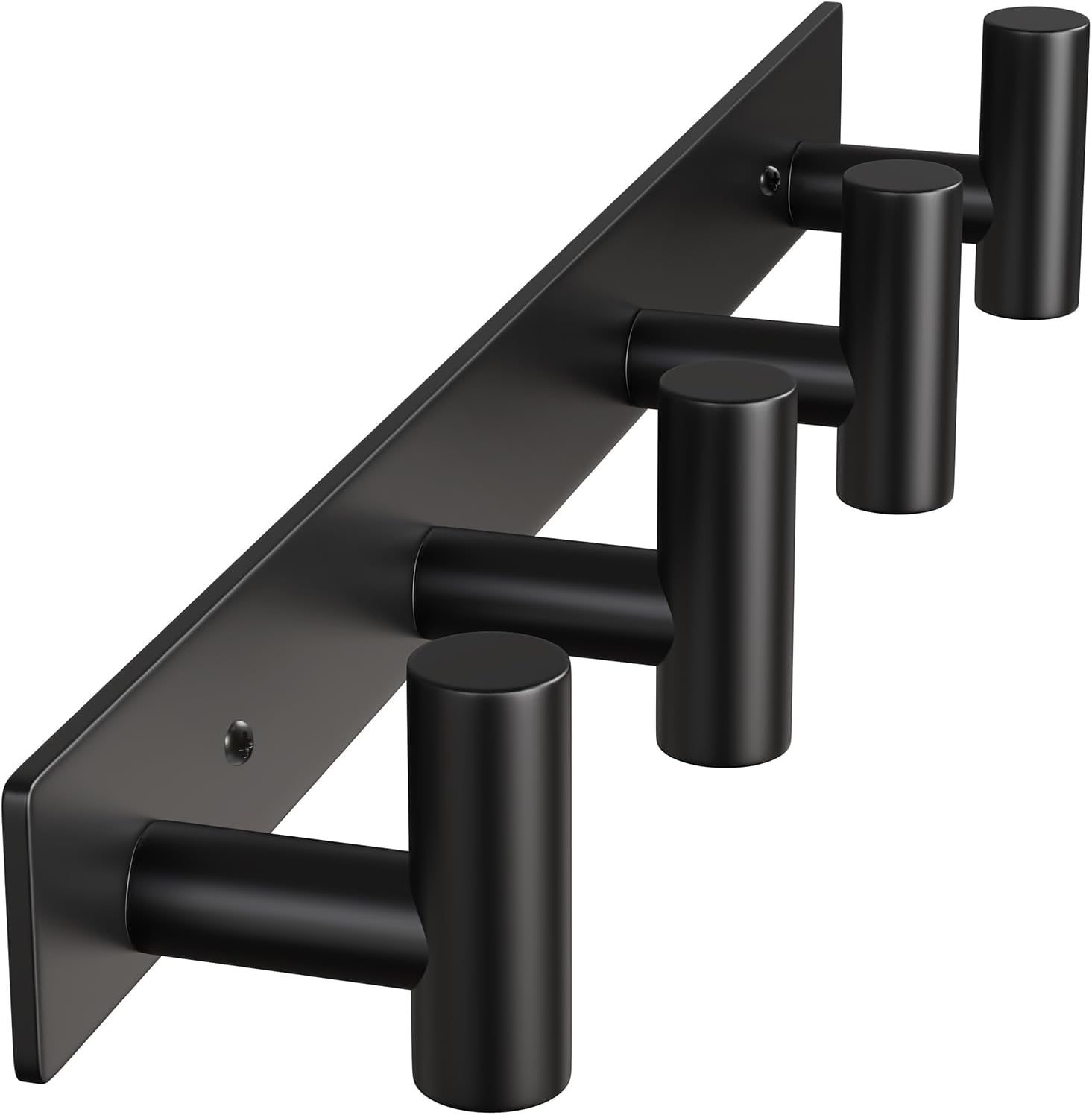 Heavy Duty Hook Clothes Rack Stainless Steel T-Shape Coat Hook, 14.76 Inch Hooks for Hanging, 37.5 cm Wall Hook Ideal for Bathroom,Bedroom (Black,5 Hook) - Image 11