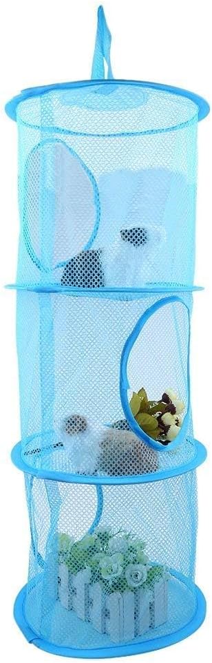 Three-Tier Hanging Mesh Laundry Drying Basket