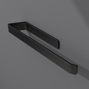 Matte Black Towel Holder Self-adhesive Towel Rack 38cm/15Inch Stainless Steel Towel Rail Wall Mounted Towel Bar for Bathroom,Kitchen,Bedroom - Image 1