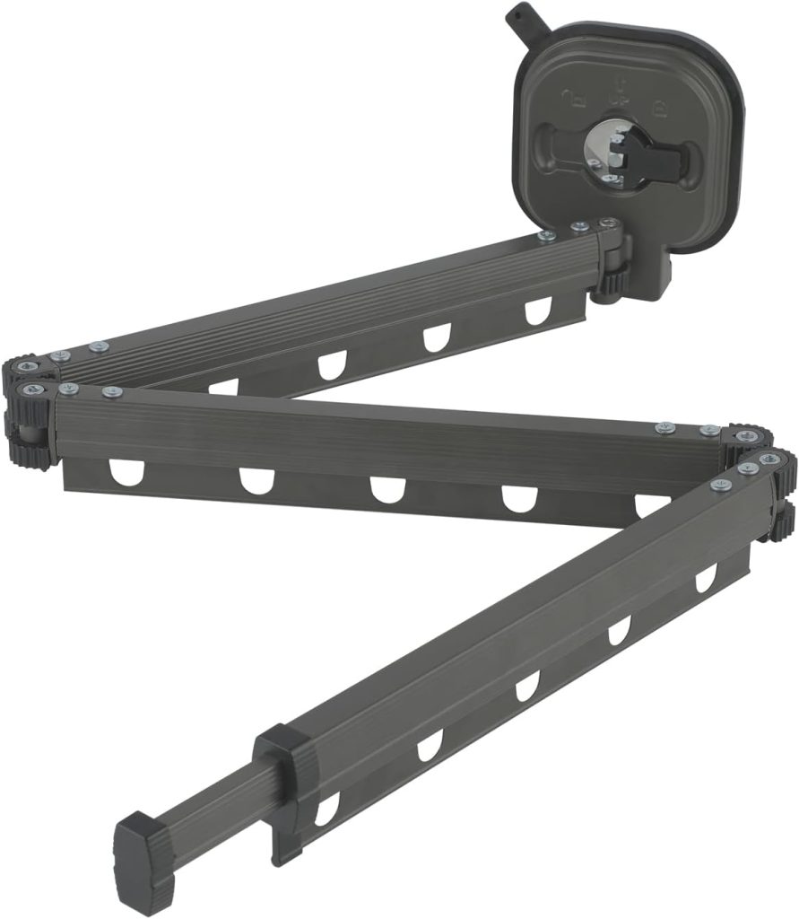 Suction-Cup Retractable Clothes Drying Rack