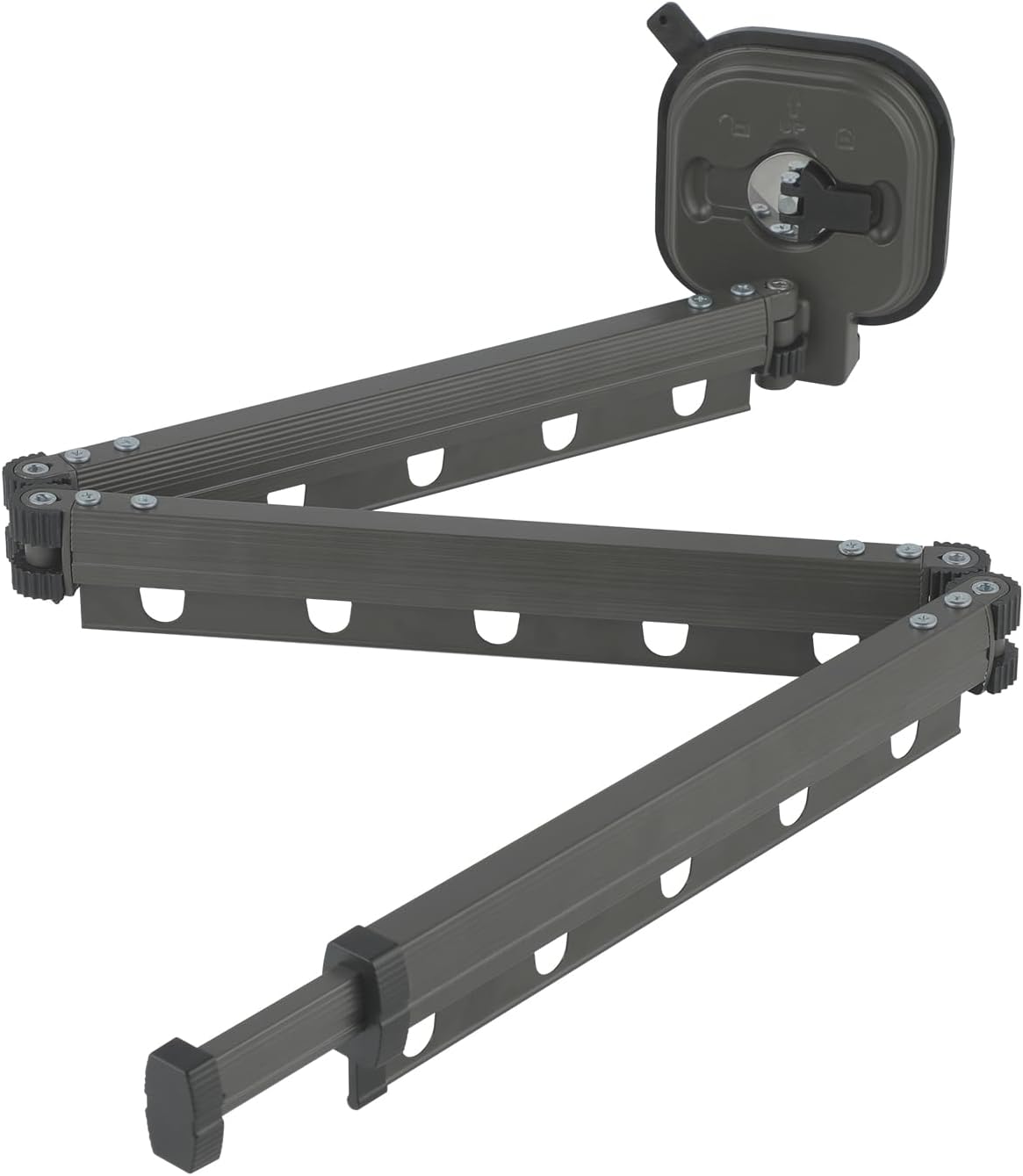 Suction-Cup Retractable Clothes Drying Rack - Image 1