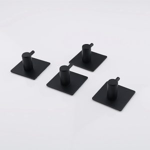 Robe & Bath Towel Hooks - Pack of 6 Pink Plastic Adhesive Hooks for Hassle-Free Hanging on Walls in Bathroom, Kitchen and More??Strong & Traceless Sticky Hook with Single Mount for Door & Clothing - Image 3