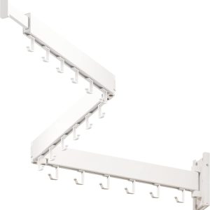 Wall-Mounted Folding Clothes Drying Rack with Extension Arms - Image 1
