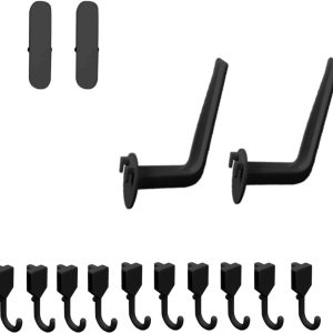 Storage Hooks Expansion Pack, Black Accessories for Added Capacity and Organization, Designed for Office or Game Room Use - Image 1