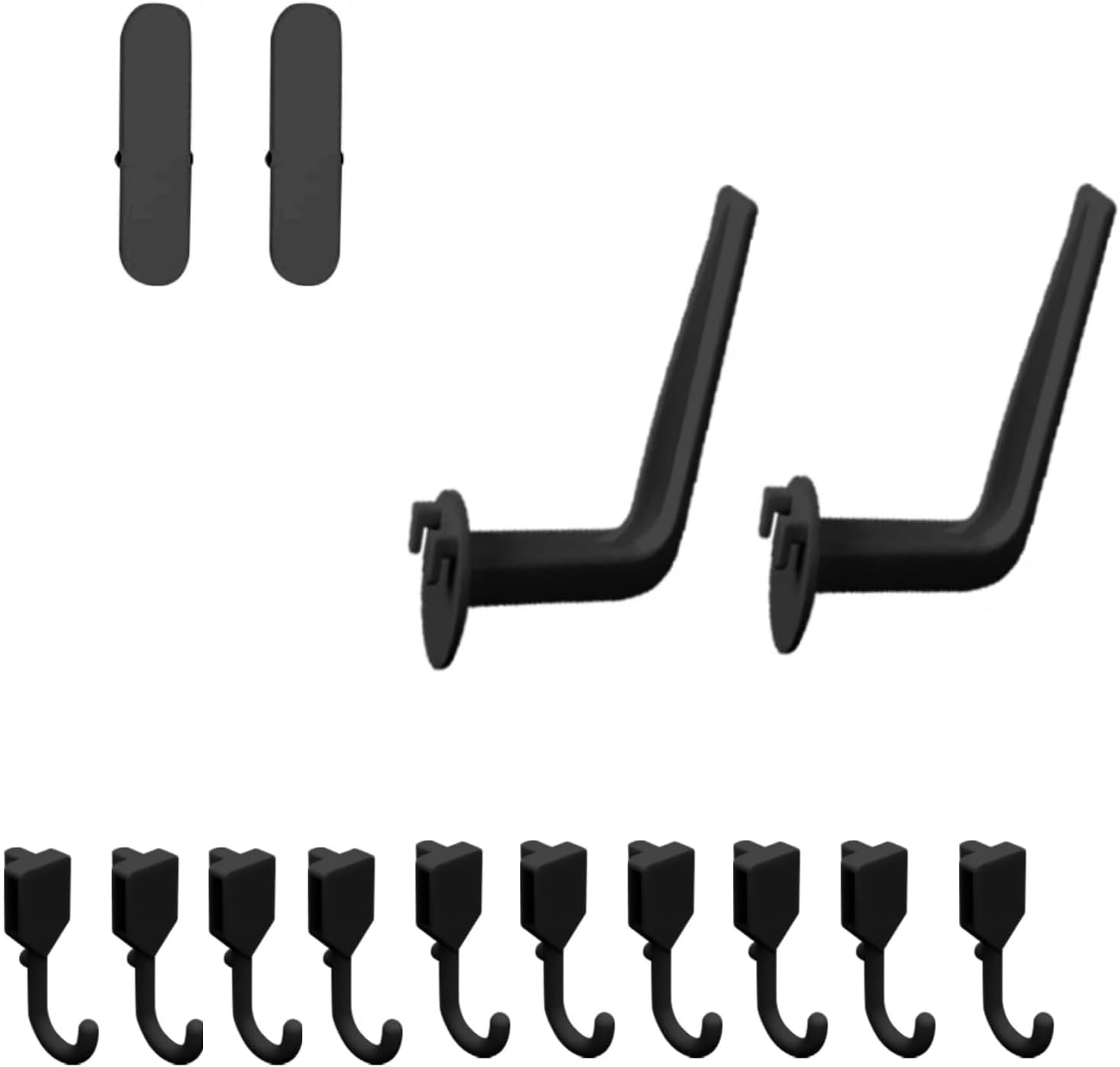 Storage Hooks Expansion Pack, Black Accessories for Added Capacity and Organization, Designed for Office or Game Room Use - Image 1