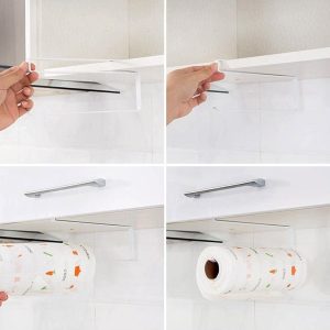 PaPer Towel Holder Towel Rack Towel Bar Hooks for Kitchen, PaPer Roll Holder - Image 3