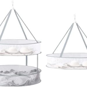 Two-Pack Hanging Mesh Laundry Drying Nets, 60 cm - Image 1