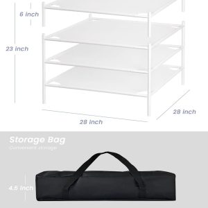 Four-Tier Stackable Mesh Laundry Drying Rack - Image 6