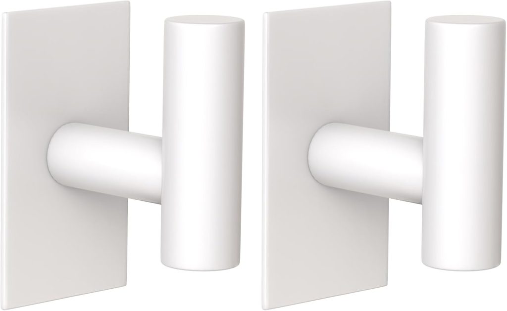 Wall Towel Hooks, Heavy Duty Sticky Holder Waterproof Towel Hooks for Hanging Coat, Clothes, Closet Hook Wall Mount for Kitchen