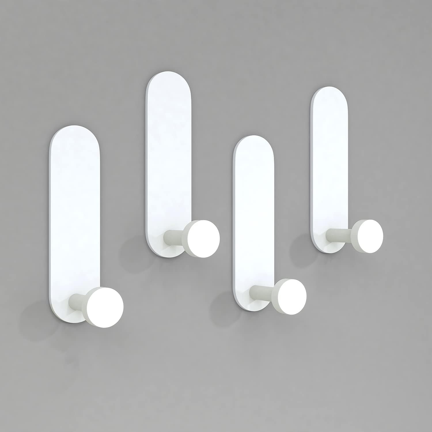 Adhesive Hooks Sticky Hooks Extra Strong Stick on Wall Over Door for Hanging Clothes Coat Robe Bath Towel in Bathroom Shower Kitchen - Image 1