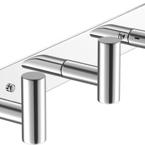 Heavy Duty Hook Clothes Rack Stainless Steel T-Shape Coat Hook, 14.76 Inch Hooks for Hanging, 37.5 cm Wall Hook Ideal for Bathroom,Bedroom (Black,5 Hook) - Image 9