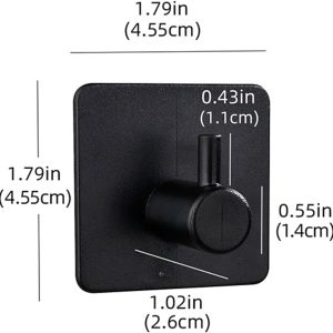 Robe & Bath Towel Hooks - Pack of 6 Pink Plastic Adhesive Hooks for Hassle-Free Hanging on Walls in Bathroom, Kitchen and More??Strong & Traceless Sticky Hook with Single Mount for Door & Clothing - Image 8