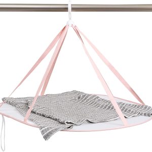 Two-Tier Rectangular Pink Hanging Mesh Laundry Drying Net, 78 x 61 cm - Image 2