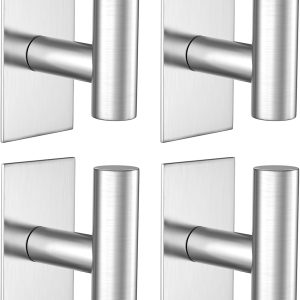 Wall Towel Hooks, Heavy Duty Sticky Holder Waterproof Towel Hooks for Hanging Coat, Clothes, Closet Hook Wall Mount for Kitchen - Image 12