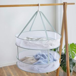 Two-Tier Large Hanging Mesh Laundry Drying Net, 61 cm - Image 2