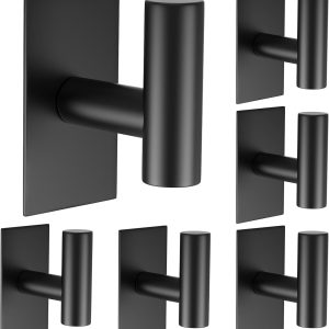 Wall Towel Hooks, Heavy Duty Sticky Holder Waterproof Towel Hooks for Hanging Coat, Clothes, Closet Hook Wall Mount for Kitchen - Image 3