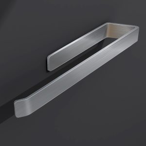 Matte Black Towel Holder Self-adhesive Towel Rack 38cm/15Inch Stainless Steel Towel Rail Wall Mounted Towel Bar for Bathroom,Kitchen,Bedroom - Image 4