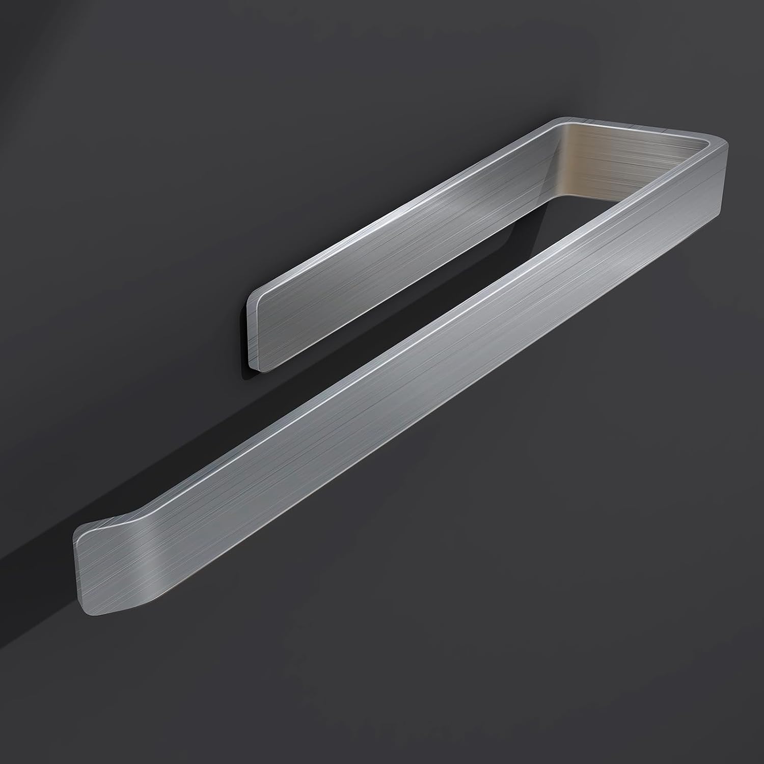 Matte Black Towel Holder Self-adhesive Towel Rack 38cm/15Inch Stainless Steel Towel Rail Wall Mounted Towel Bar for Bathroom,Kitchen,Bedroom - Image 4