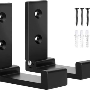 Wall Hook 2PCS Folding Coat Hooks for Hanging Heavy Duty Coat & Bag & Backpack & Hat & Headphone Foldable Coat Hooks Wall Mounted Saves Space (Black) - Image 1