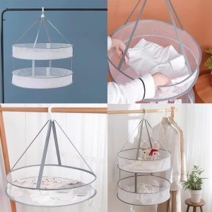 Two-Pack Hanging Mesh Laundry Drying Nets, 60 cm - Image 2