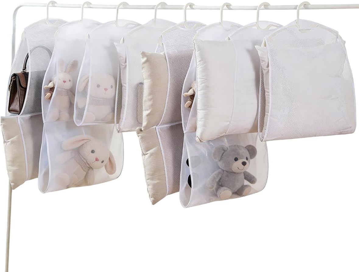Eight-Piece Mesh Drying Bag Set for Pillows, Shoes and Toys - Image 1