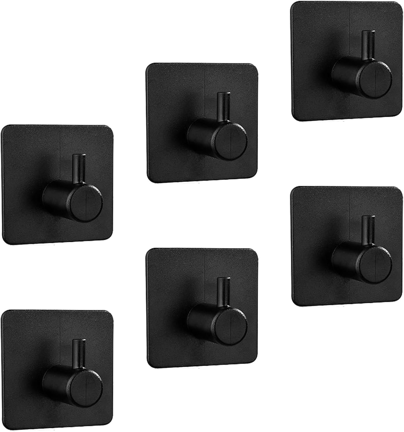 Robe & Bath Towel Hooks - Pack of 6 Pink Plastic Adhesive Hooks for Hassle-Free Hanging on Walls in Bathroom, Kitchen and More??Strong & Traceless Sticky Hook with Single Mount for Door & Clothing - Image 7