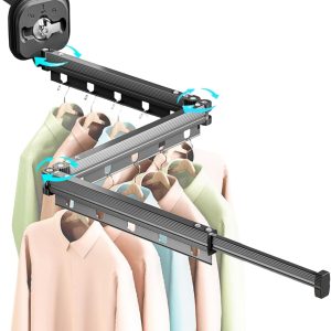 Suction-Cup Retractable Clothes Drying Rack - Image 2