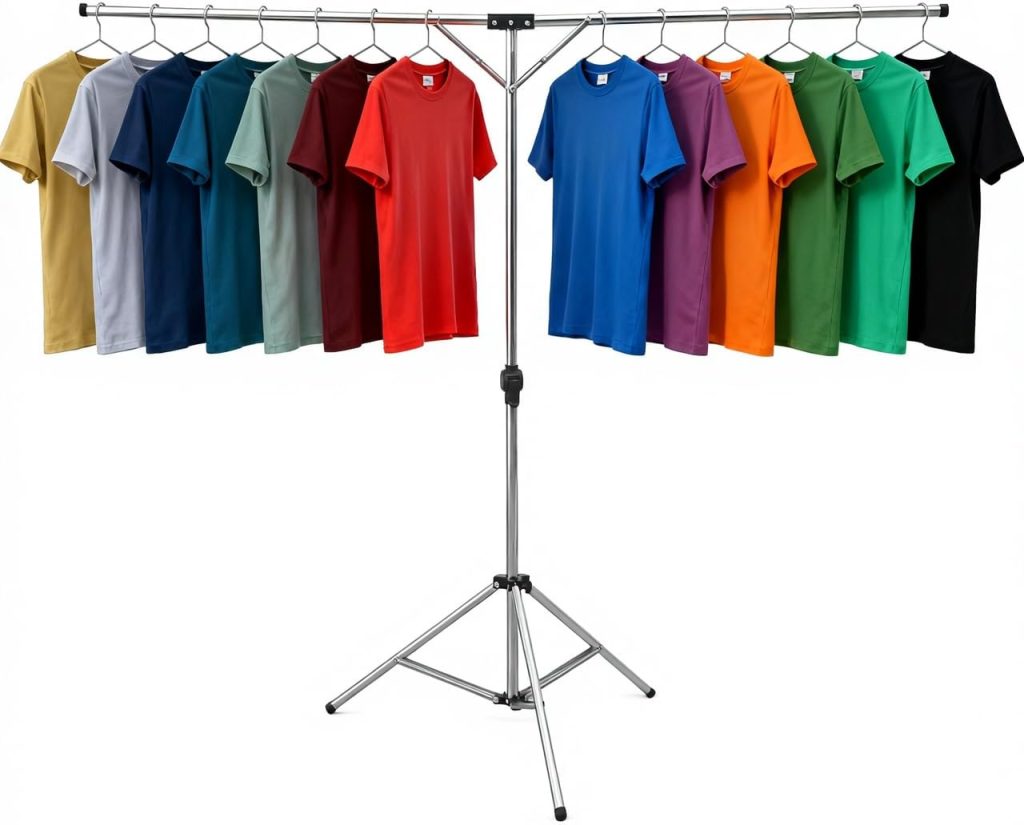 Height-Adjustable Tripod Clothes Drying Rack