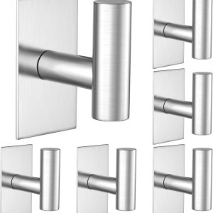 Wall Towel Hooks, Heavy Duty Sticky Holder Waterproof Towel Hooks for Hanging Coat, Clothes, Closet Hook Wall Mount for Kitchen - Image 10