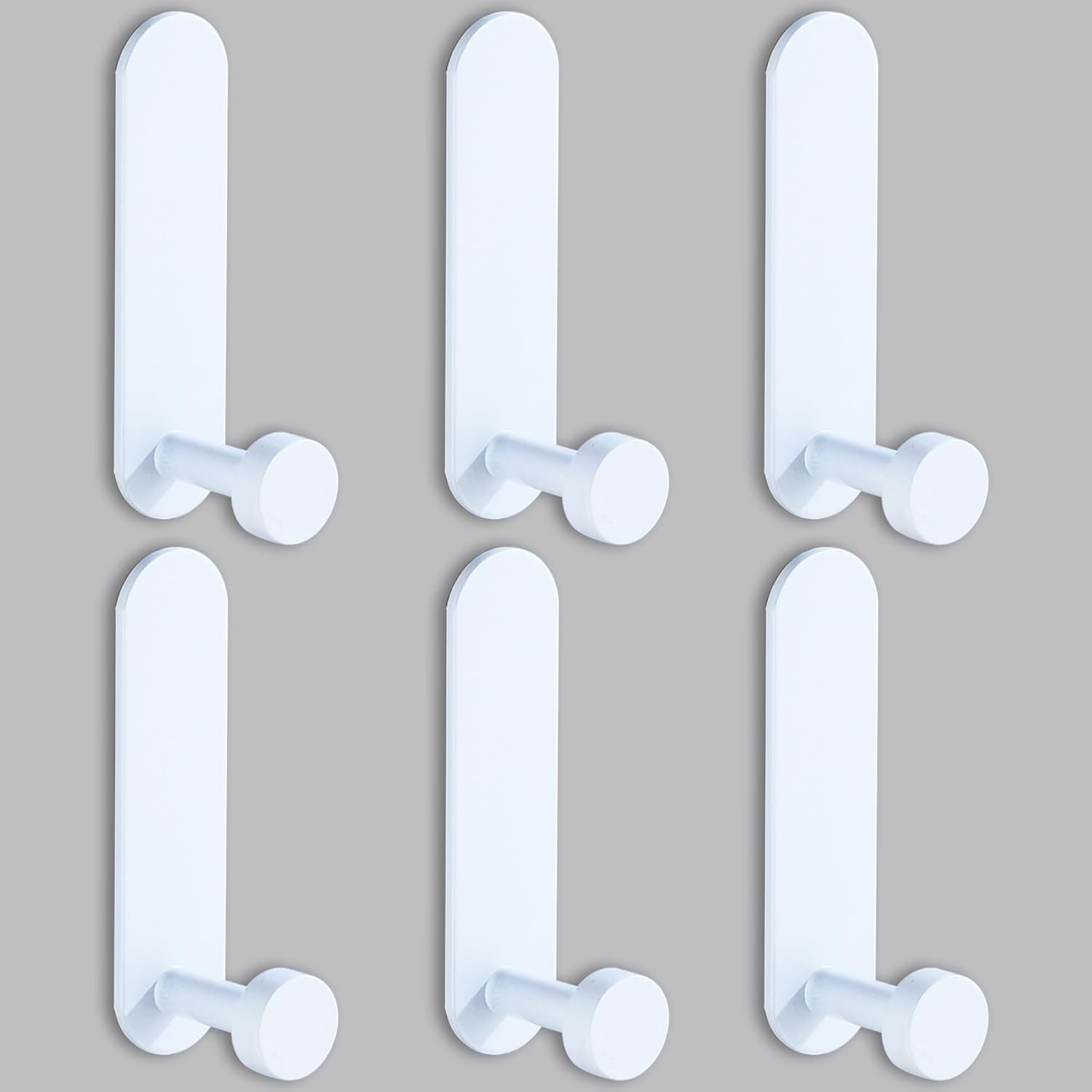 Adhesive Hooks Sticky Hooks Extra Strong Stick on Wall Over Door for Hanging Clothes Coat Robe Bath Towel in Bathroom Shower Kitchen - Image 2