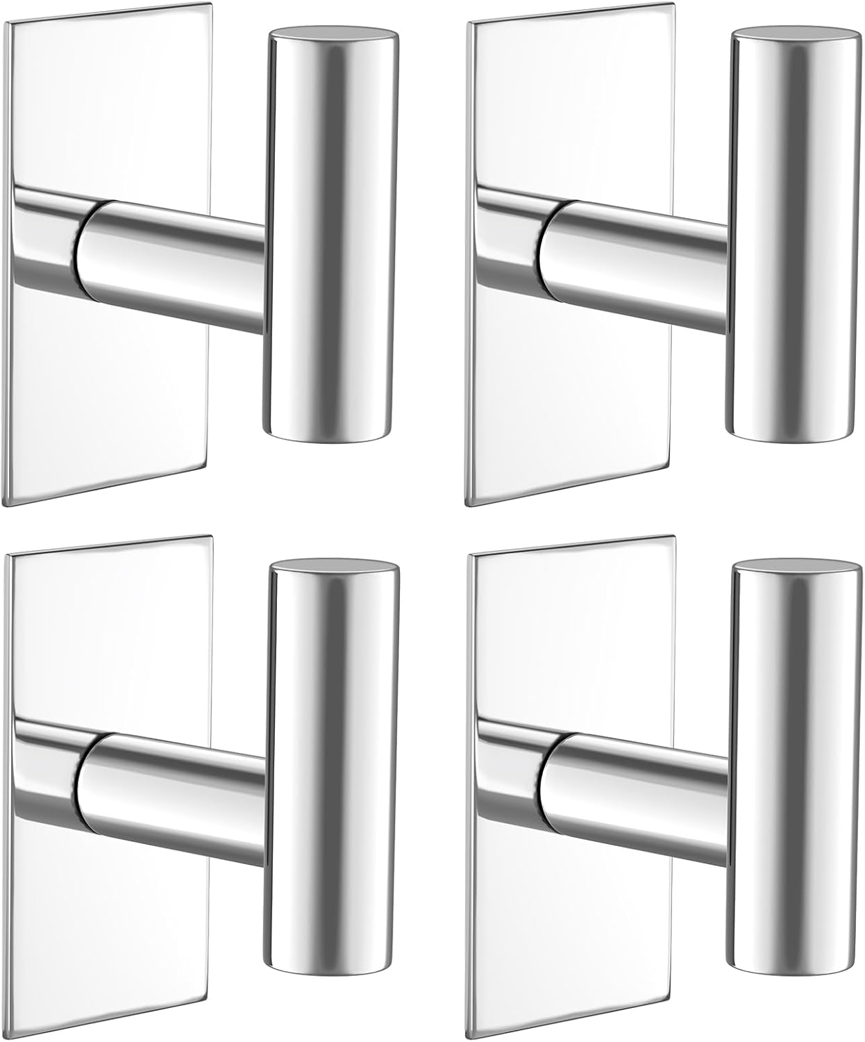 Wall Towel Hooks, Heavy Duty Sticky Holder Waterproof Towel Hooks for Hanging Coat, Clothes, Closet Hook Wall Mount for Kitchen - Image 6