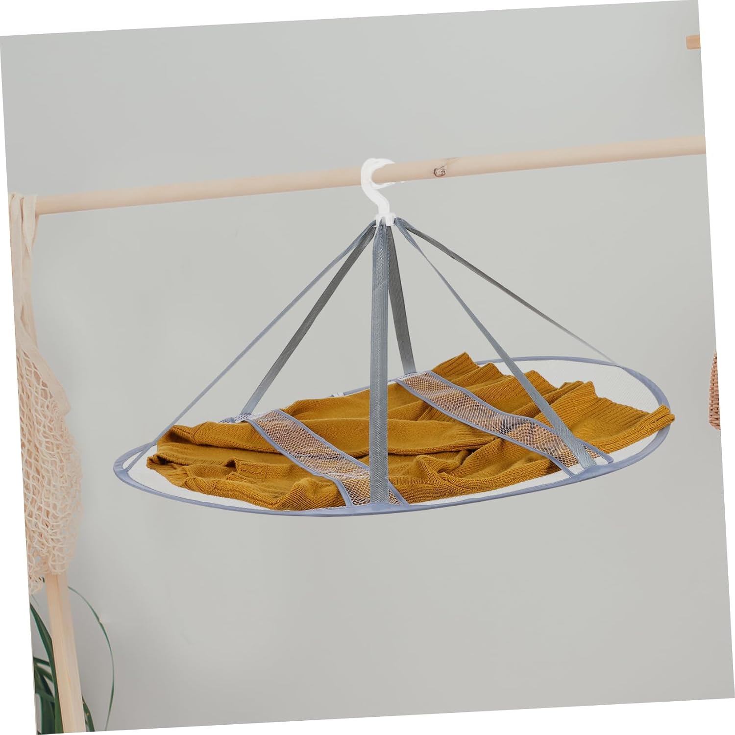 Foldable Flat Mesh Laundry Drying Net for Sweaters and Delicates - Image 3