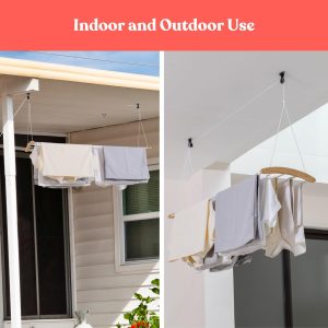 Ceiling-Mounted Pulley Clothes Drying Rack - Image 3
