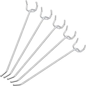 4 Inch Heavy Duty Pegboard Hooks Kit, 50 Pack, 1/8" Peg Hooks for 1 Spaced Pegboards, Utility Hooks for Wall Organizing in Home or Garage - Image 4