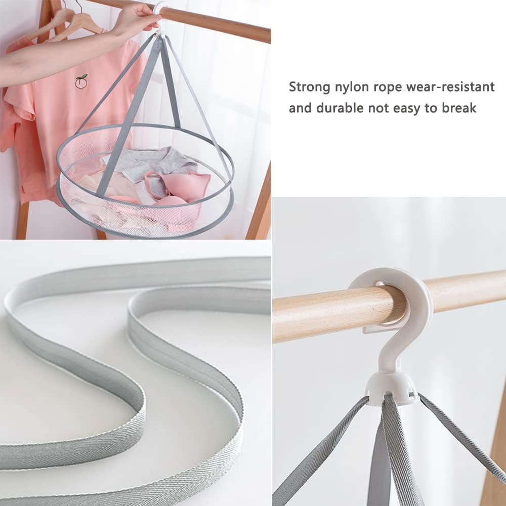 Two-Pack Hanging Mesh Laundry Drying Nets, 60 cm