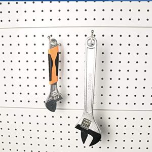 spring Pegboard Hooks, Industrial Strength Steel Organizer Hooks 10PCS 10cm, Durable Workshop Storage Solutions for Tools and Supplies with Secure Ball Tip, Suitable for 32mm Hole spacing - Image 3