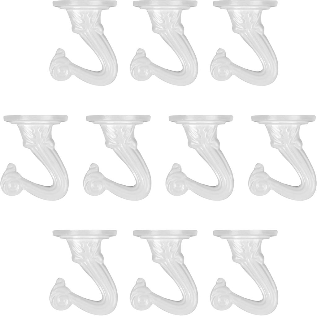 6 pcs Ceiling Hooks for Hanging Plants,Hanging Hanging Lights Metal Small Hooks,Indoor Outdoor Wall Heavy Duty Plant Hanger Swag Hook