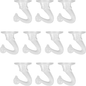 6 pcs Ceiling Hooks for Hanging Plants,Hanging Hanging Lights Metal Small Hooks,Indoor Outdoor Wall Heavy Duty Plant Hanger Swag Hook - Image 4