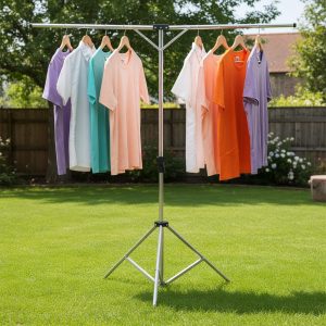 Height-Adjustable Tripod Clothes Drying Rack - Image 6