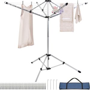 Foldable Outdoor Rotary Clothes Drying Rack, 65 ft - Image 2