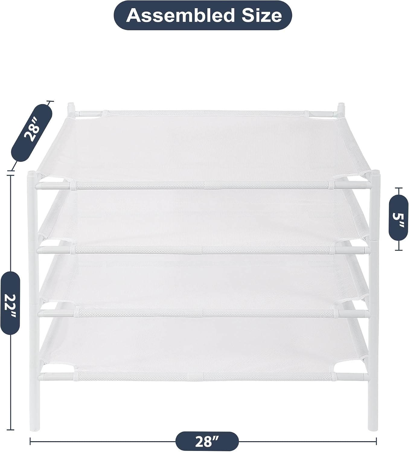 Four-Pack Stackable Mesh Laundry Drying Racks - Image 6