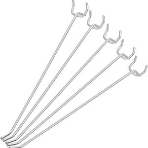 4 Inch Heavy Duty Pegboard Hooks Kit, 50 Pack, 1/8" Peg Hooks for 1 Spaced Pegboards, Utility Hooks for Wall Organizing in Home or Garage - Image 2