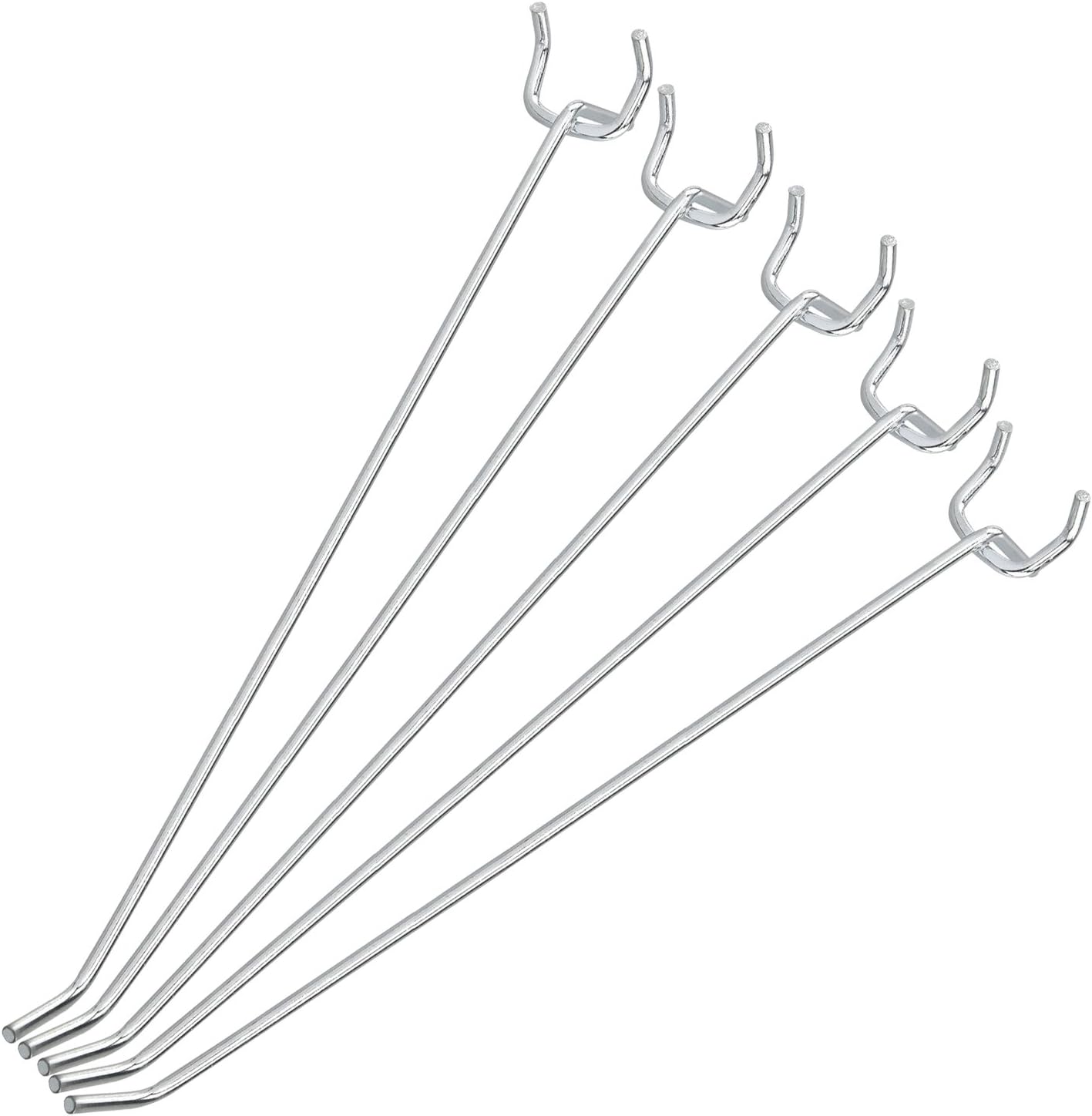 4 Inch Heavy Duty Pegboard Hooks Kit, 50 Pack, 1/8" Peg Hooks for 1 Spaced Pegboards, Utility Hooks for Wall Organizing in Home or Garage - Image 2